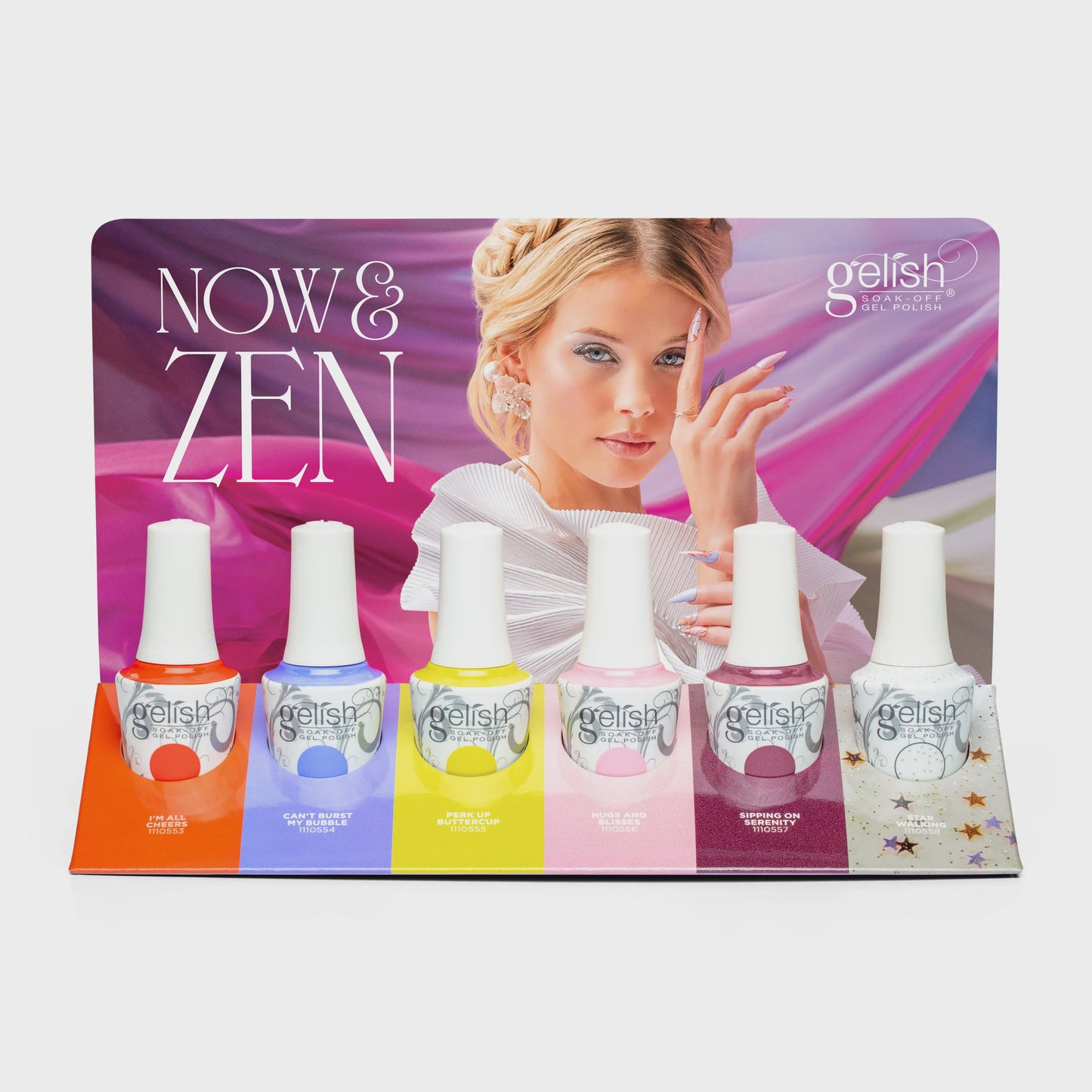 Gelish Gel Now & Zen 6PC Display #1130096
