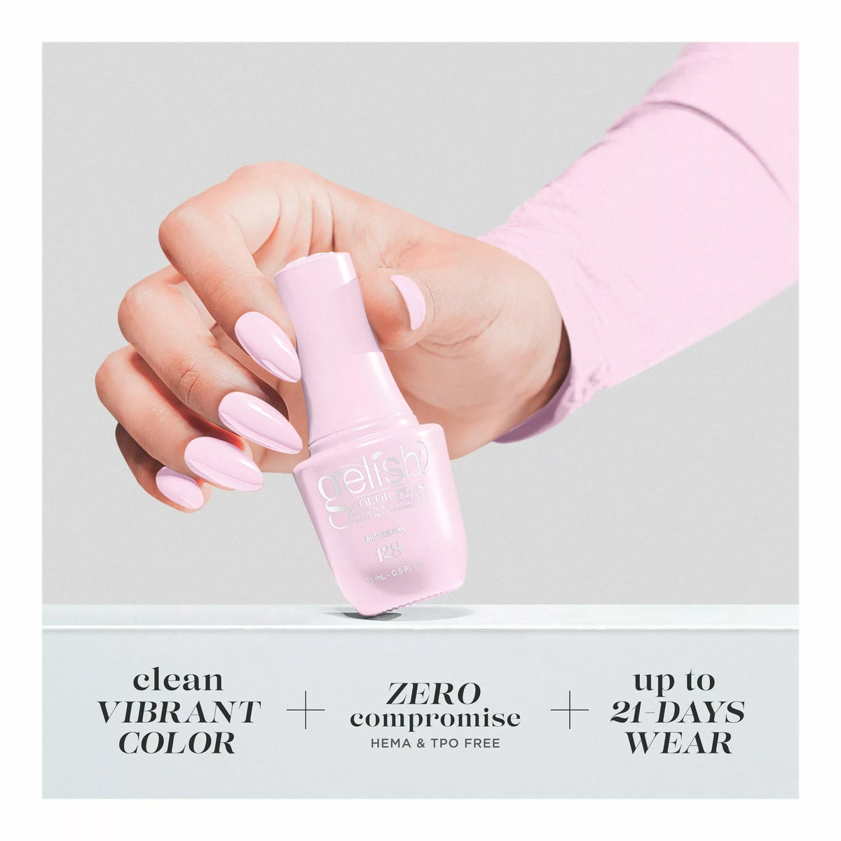 Gelish Color Plus Gel Color 128 Whisper In Pink 0.5 fl oz #1510128