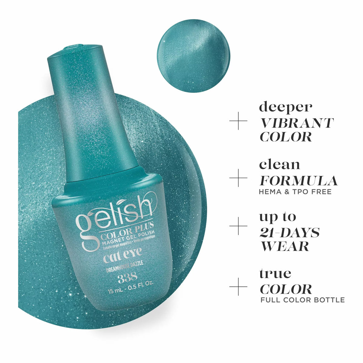 Gelish Color Plus Gel Color 338 Dreamhouse Dazzle 0.5 fl oz #1510338