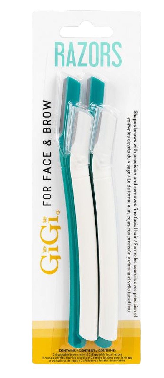 GiGi Razors For Face & Brow 4 pk #33875