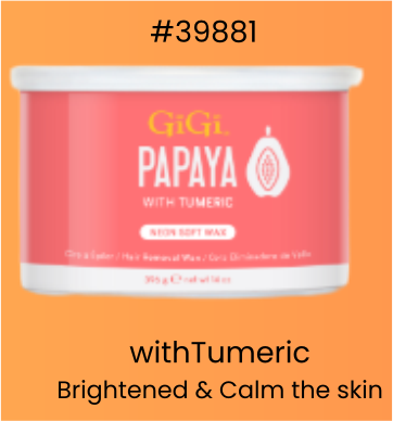 GiGi Wax Can Neon Soft Wax Papaya 14 oz #39881
