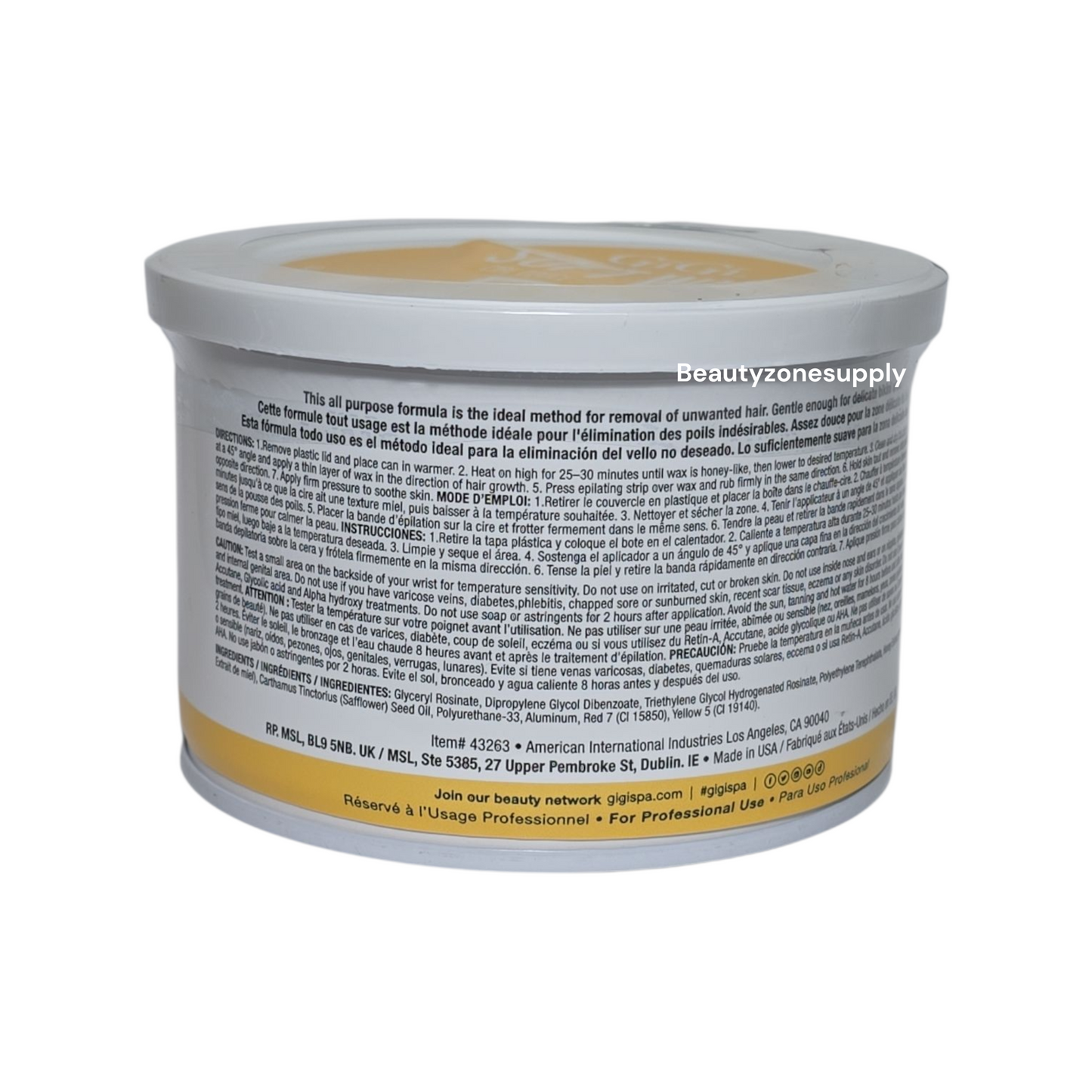 GiGi Wax Can Soft Wax Glitter Wax 14 oz #43263