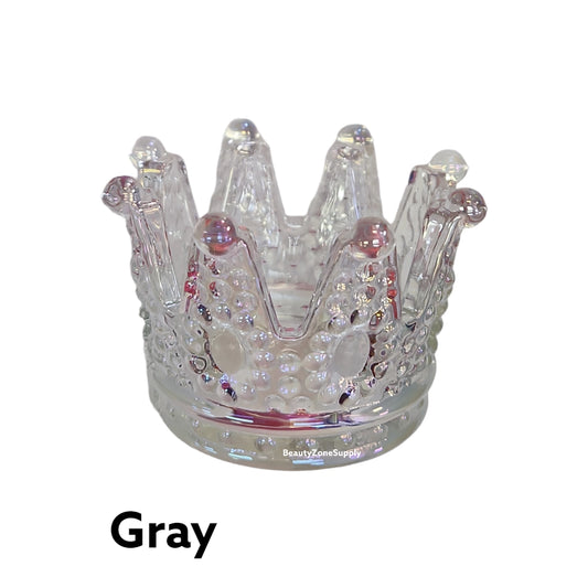 Glass Liquid Jar Crown Penholder #CPH