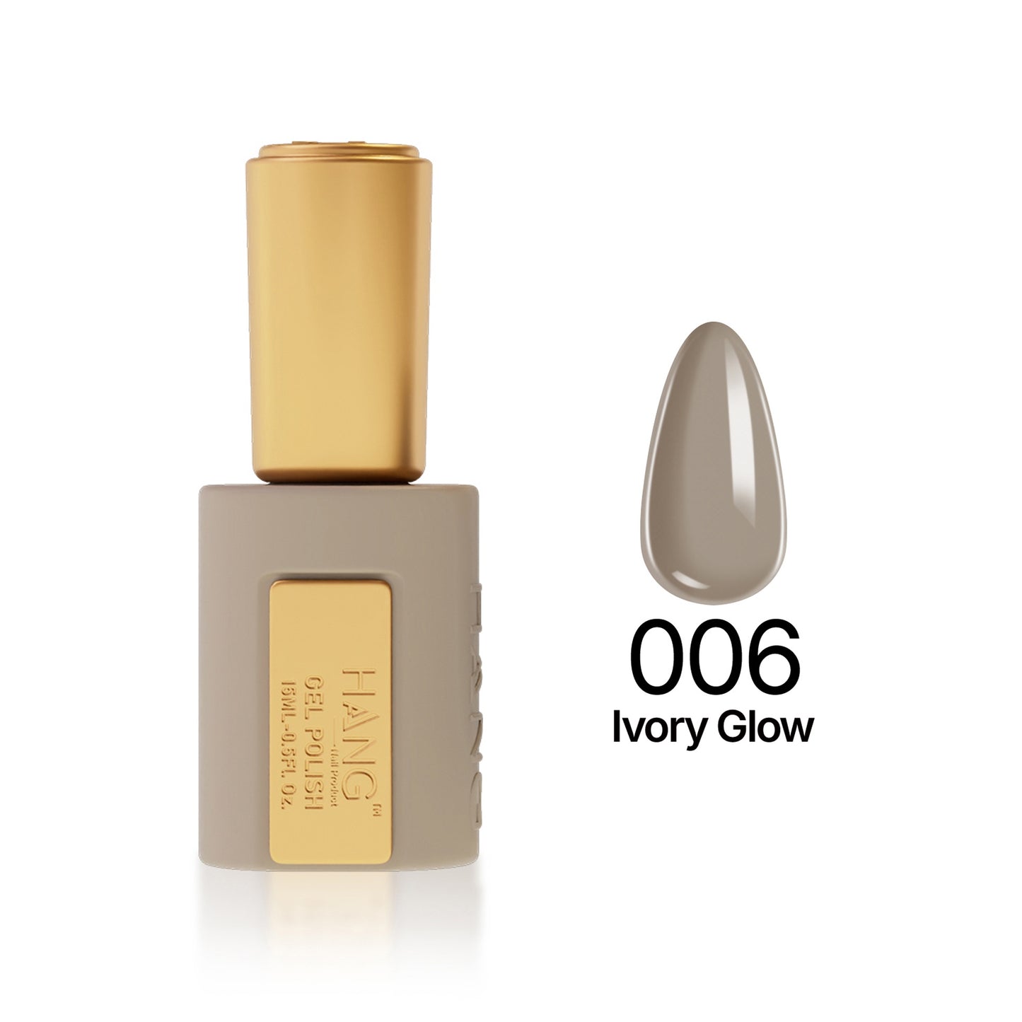 Hang 4 in 1 Gel Premium 006 Ivory Glow – 0.5 oz