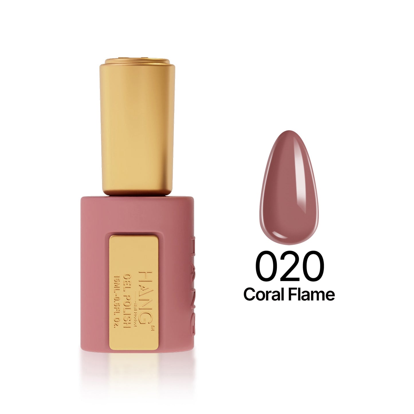 Hang 4 in 1 Gel Premium 020 Coral Flame – 0.5 oz