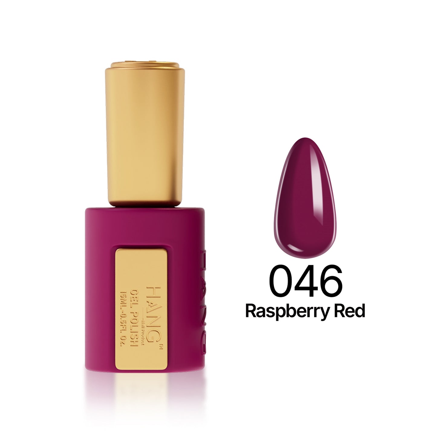 Hang 4 in 1 Gel Premium 046 Raspberry Red 0.5 oz