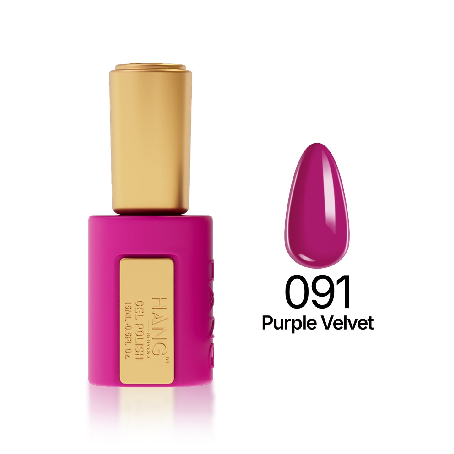 Hang 4 in 1 Gel Premium 091 Purple Velvet–0.5 oz