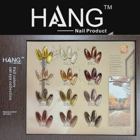 Hang Fall colors cat eye collection set 12 color