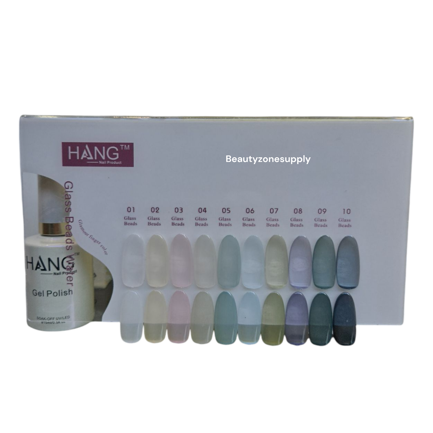Hang Gel Polish Glamorous Life Glass Beads Water Set 1 to 10