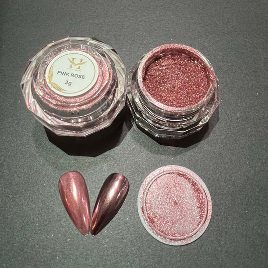 Hang New Chrome Effects Powder Pink Rose Jar #09