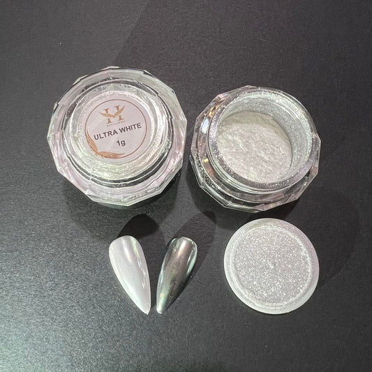 Hang New Chrome Effects Powder Ultra White Pearl Jar #02