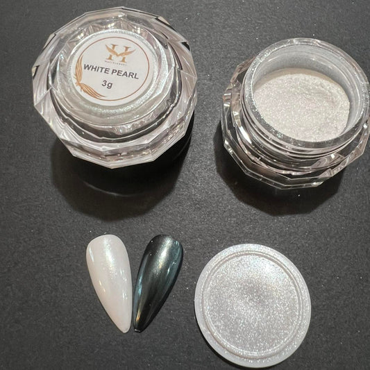 Hang New Chrome Effects Powder White Pearl Jar #01