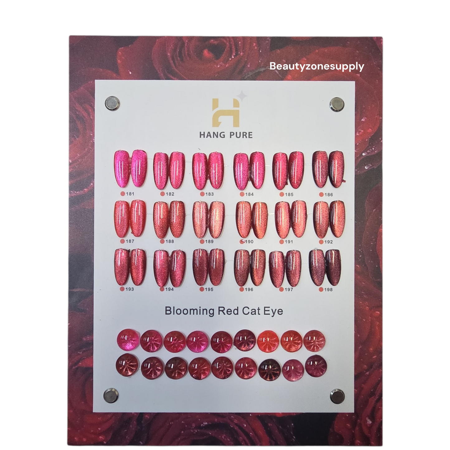 Hang Pure Gel Bloomin Red Cat Eye Colors Set – 18 Bottles