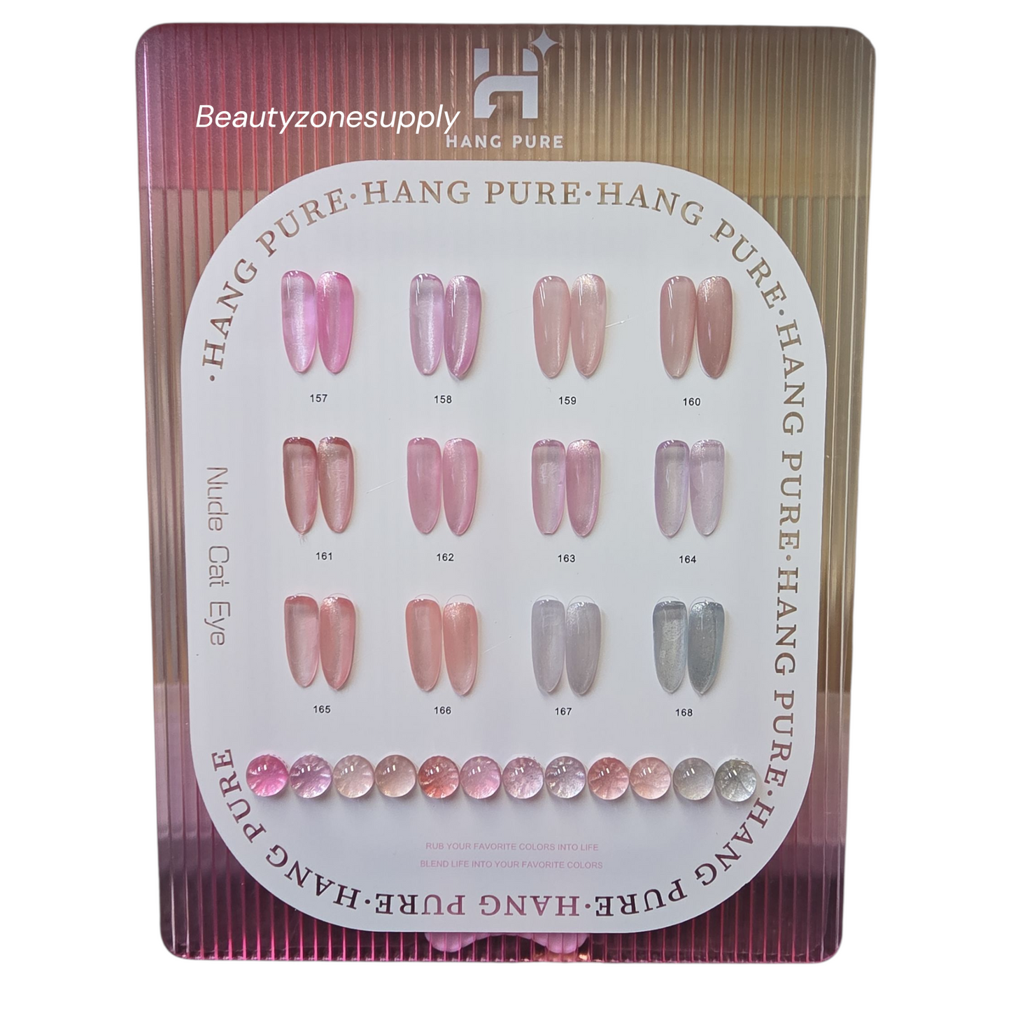 Hang Pure Soak of Gel Nude Cat Eye Collection 12 Colors