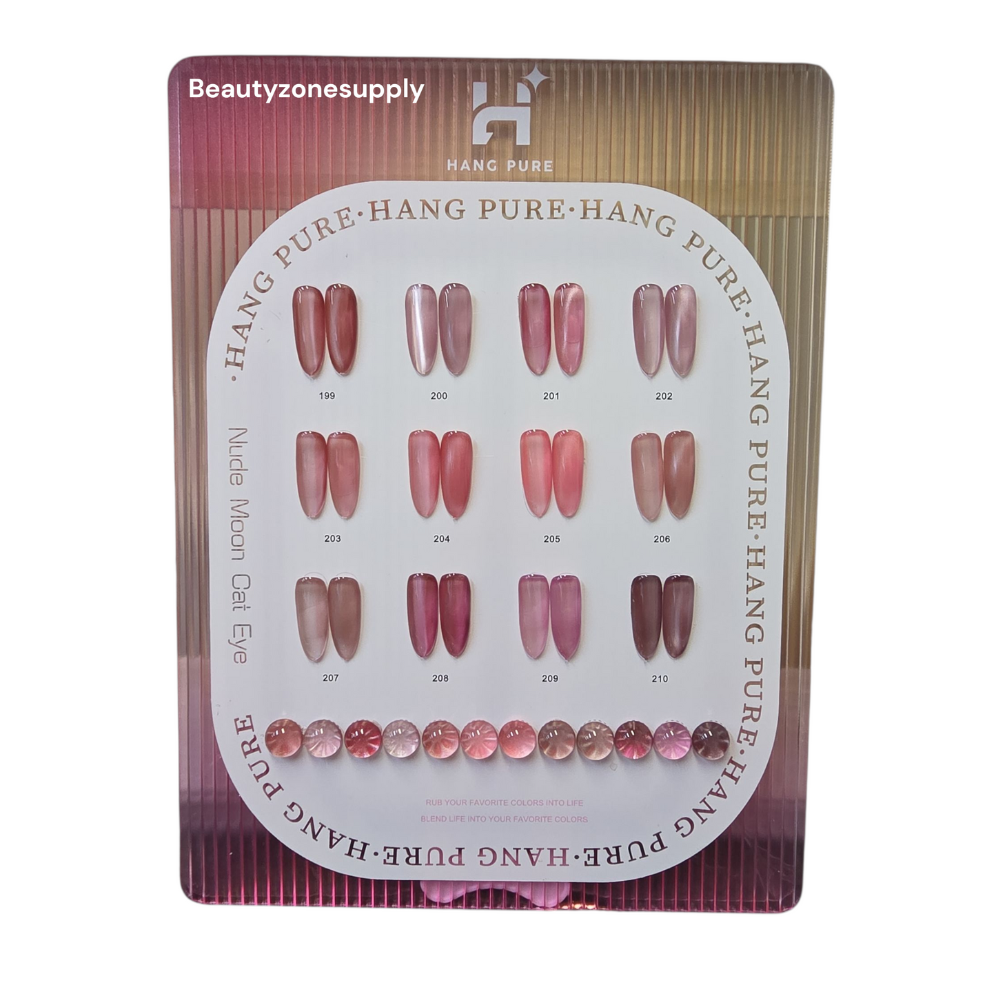 Hang Pure Soak of Gel Nude Moon Cat Eye Collection 12 Colors