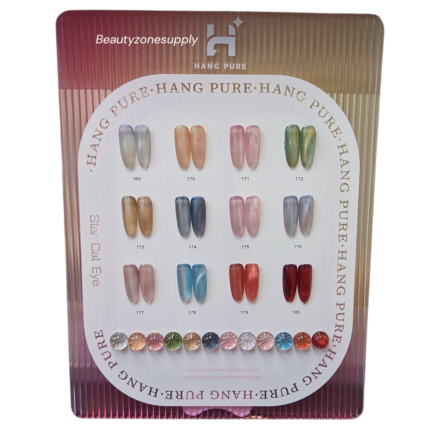 Hang Pure Soak of Gel Star Cat Eye Collection 12 Colors