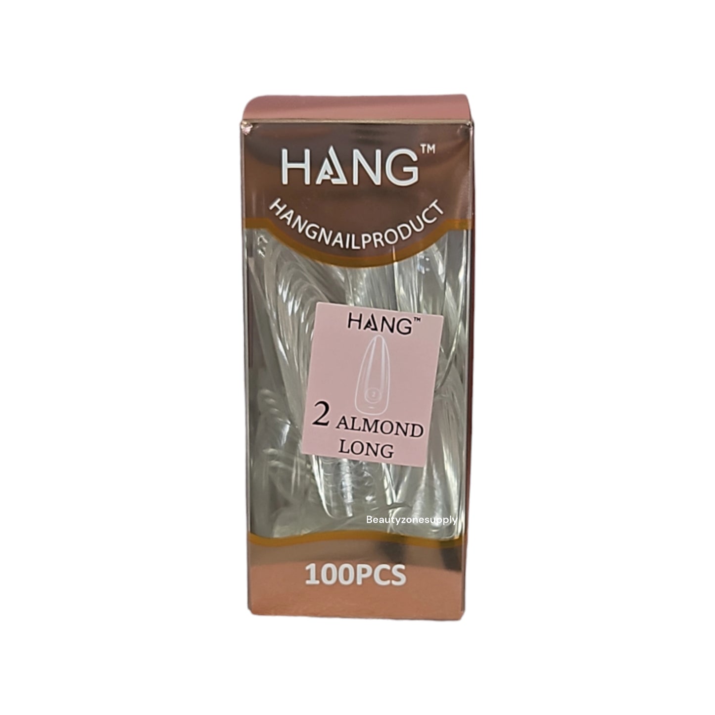 Hang Gel x Tips Premium 100 pc Refill Box Almond Long