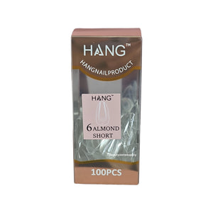 Hang Gel x Tips Premium 100 pc Refill Box Almond Short