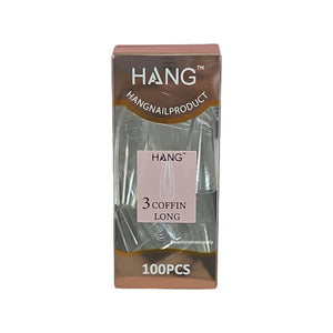Hang Gel x Tips Premium 100 pc Refill Box Coffin Long