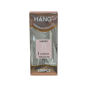Hang Gel x Tips Premium 100 pc Refill Box Coffin Medium