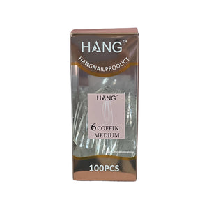 Hang Gel x Tips Premium 100 pc Refill Box Coffin Medium