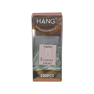 Hang Gel x Tips Premium 100 pc Refill Box Coffin Short