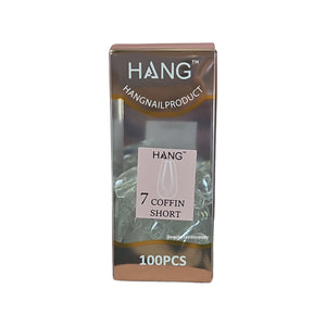 Hang Gel x Tips Premium 100 pc Refill Box Coffin Short