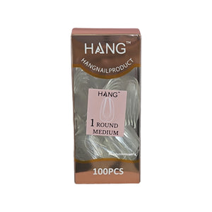 Hang Gel x Tips Premium 100 pc Refill Box Round Medium