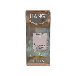 Hang Gel x Tips Premium 100 pc Refill Box Square Short