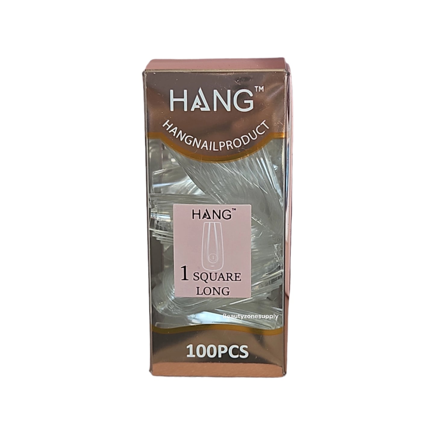 Hang Gel x Tips Premium 100 pc Refill Box Square Long
