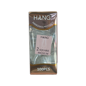 Hang Gel x Tips Premium 100 pc Refill Box Square Medium