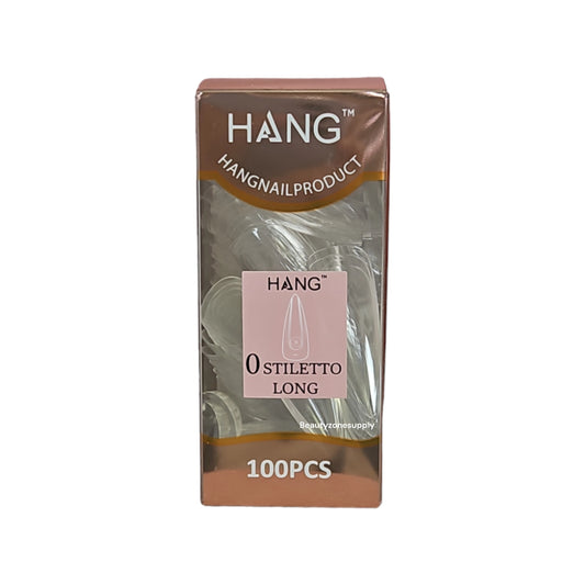 Hang Gel x Tips Premium 100 pc Refill Box Stiletto Long