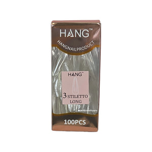 Hang Gel x Tips Premium 100 pc Refill Box Stiletto Long