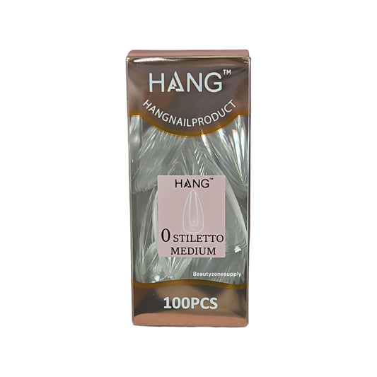 Hang Gel x Tips Premium 100 pc Refill Box Stiletto Medium
