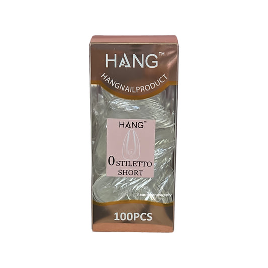 Hang Gel x Tips Premium 100 pc Refill Box Stiletto Short