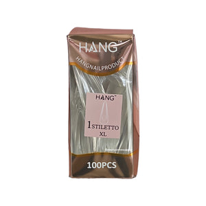 Hang Gel x Tips Premium 100 pc Refill Box Stiletto XLong