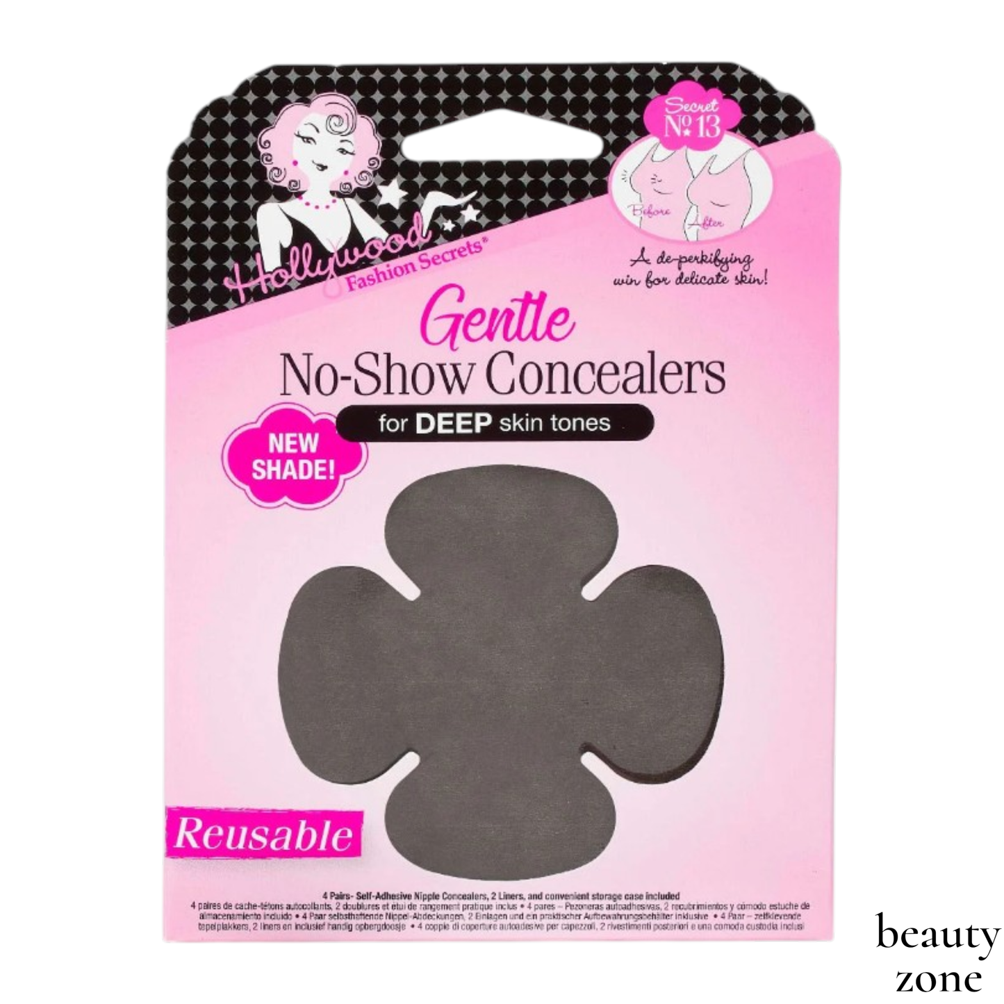 Hollywood FashionGentle No-Show Concealers, Deep Skin Tones #76858
