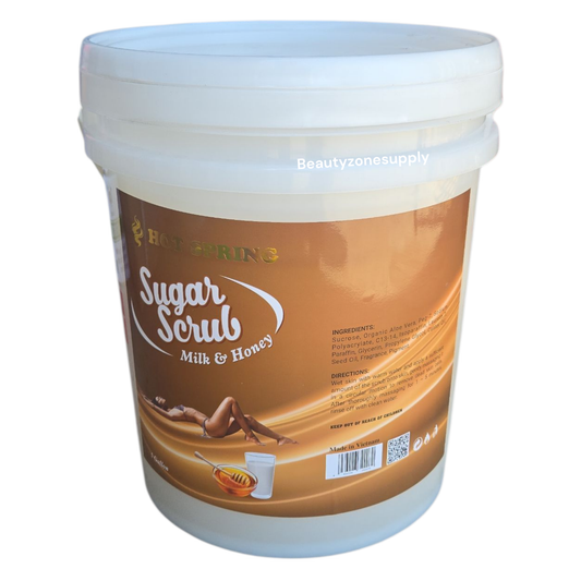 Hot Spring Sugar Scrub – Milk & Honey (5-Gallon Spa Pail)