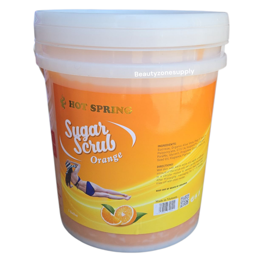 Hot Spring Sugar Scrub – Orange (5-Gallon Spa Pail)
