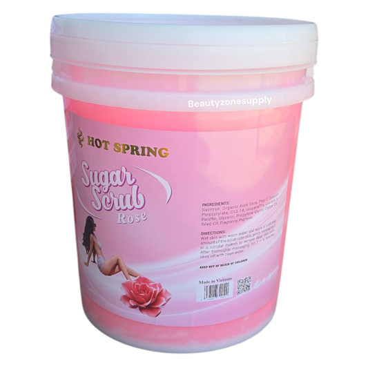 Hot Spring Sugar Scrub – Rose (5-Gallon Spa Pail)
