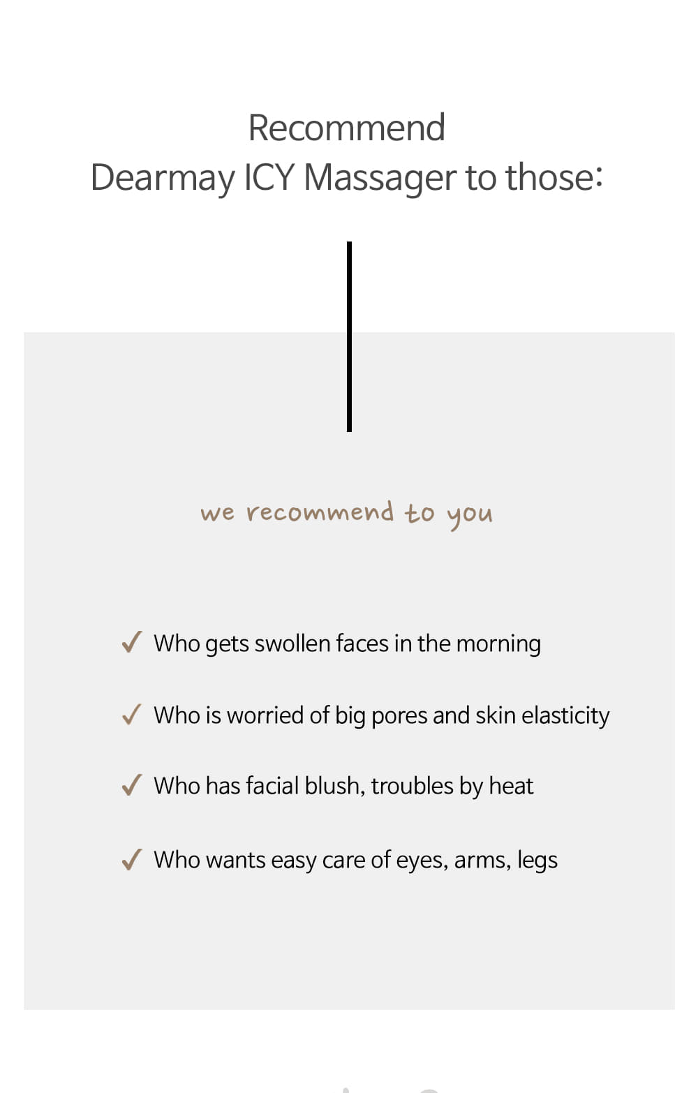 Dearmay Icy Massager Bigrose Gold