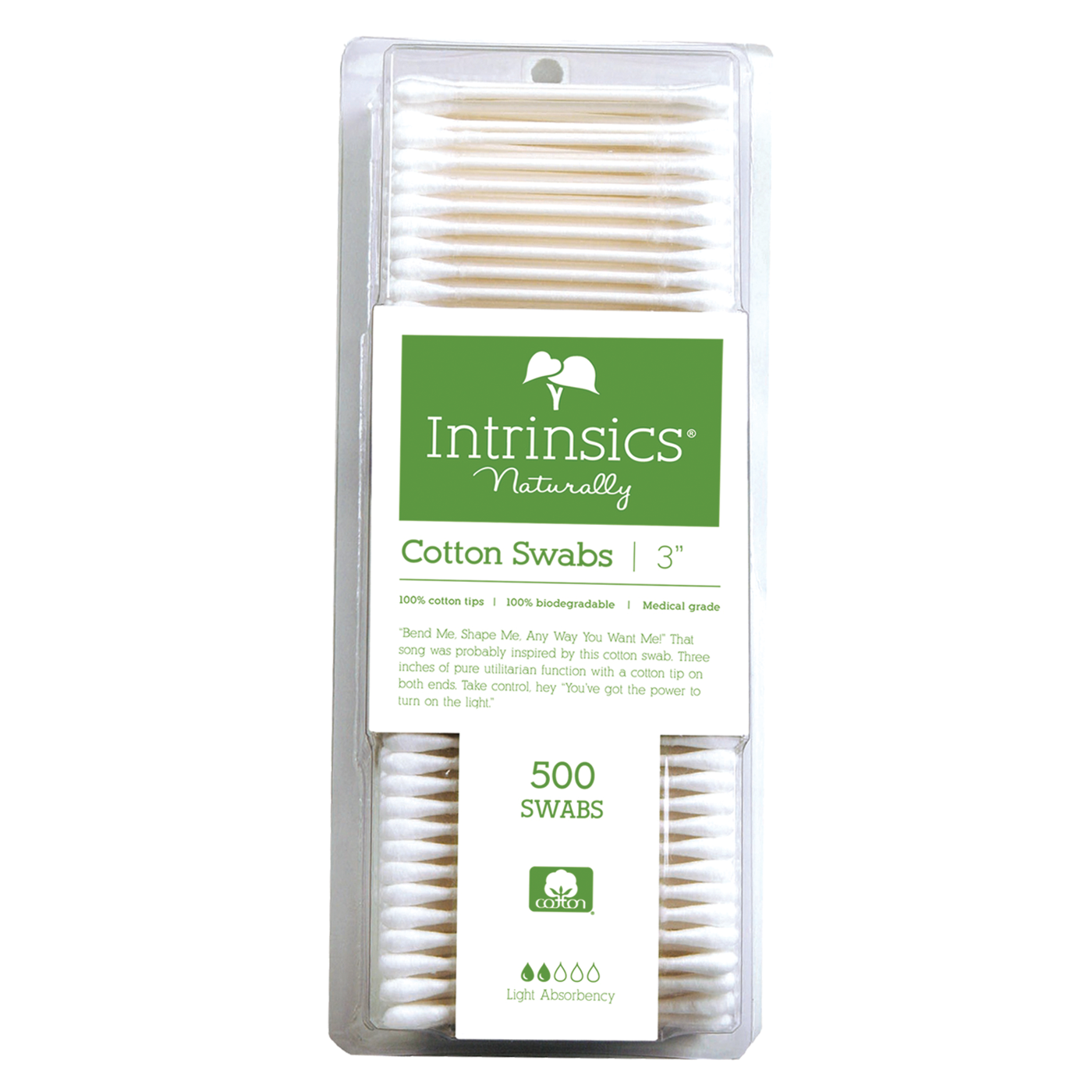 Intrinsics 3" double-tipped cotton swabs 407485