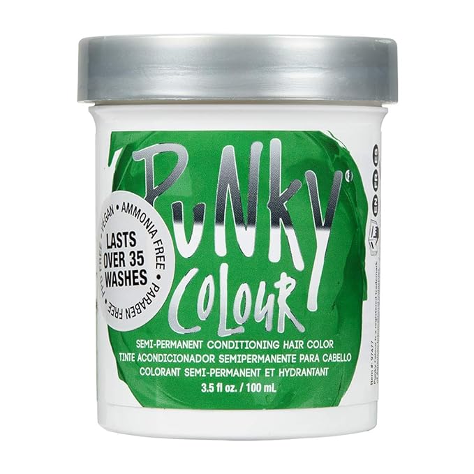 Punky Colour Semi-Permanent Conditioning Hair Color Apple Green 3.5 Oz #97477