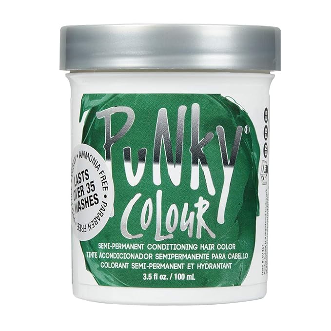 Punky Colour Semi-Permanent Conditioning Hair Color Spring Green 3.5 Oz #97474