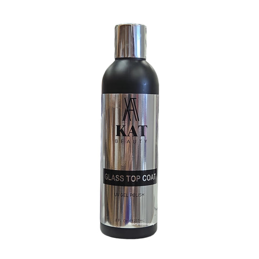 KAT Beauty Glass Top Coat UV Gel Polish Refill 8 oz