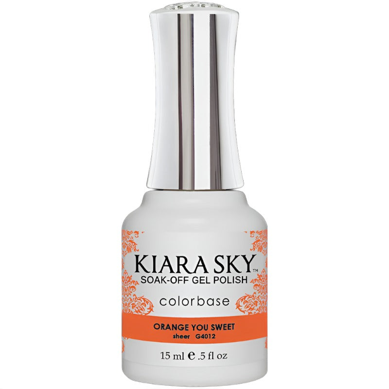 Kiara Sky Gel Polish Jelly Orange You Sweet 0.5 oz #G4012
