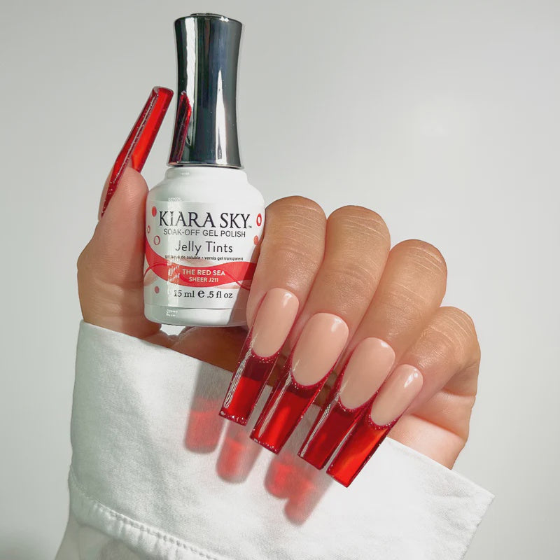 Kiara Sky Gel Polish Jelly The Red Sea 0.5 oz #j211