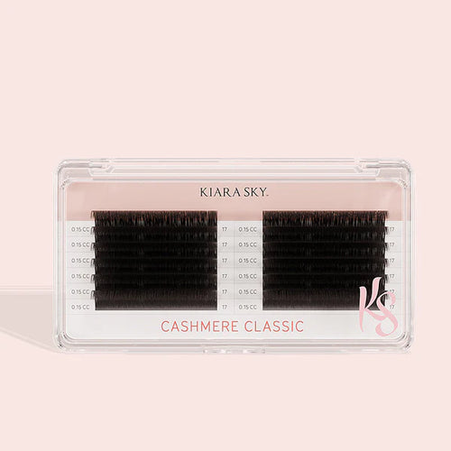 Kiara Sky Lash Extensions Cashmere Classic Thickness 0.15 Curl C Length 12mm CLC1512