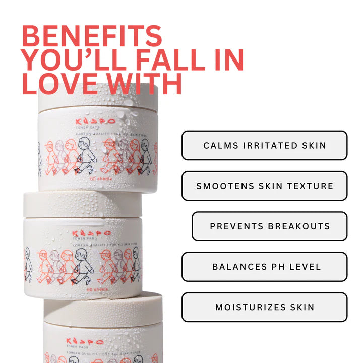 Knspo The Toner Pads All Skin Types 60 Sheets