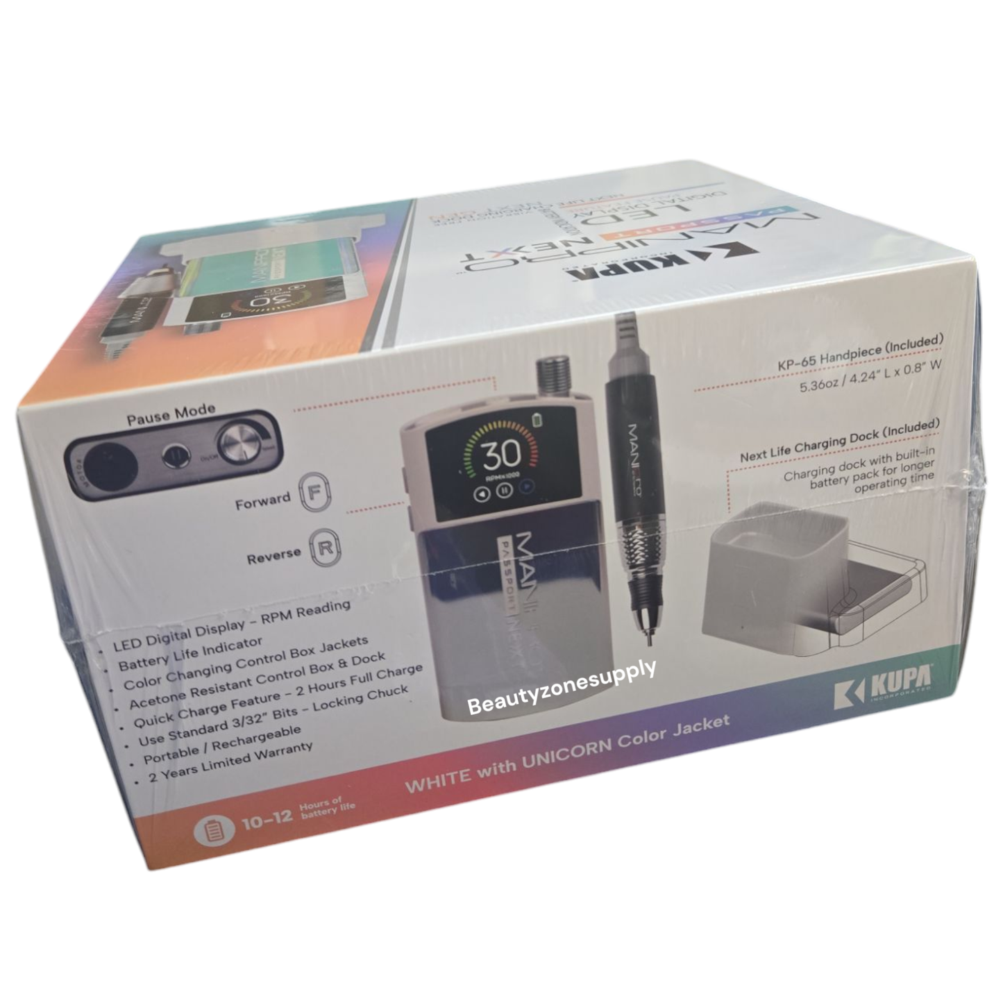 Kupa Passport Next LED Display Nail File Drill Unicorn